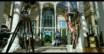 But he just burst out of the elevator - Transformers: The Last Knight