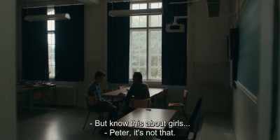 - But know this about girls...
- Peter, it's not that. - Another Round