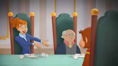 But you know
that tomorrow is the day - Curious George: Royal Monkey