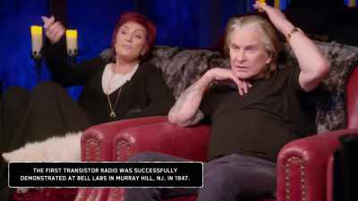 But who knows he's talking,
he might just be holding, - The Osbournes Want to Believe