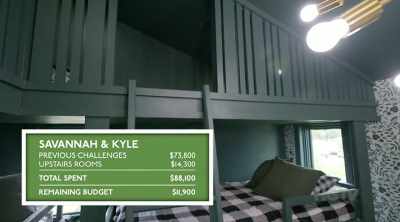 But Kyle's costly mistake
measuring the bunk beds - Renovation Resort