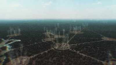 BUT LATER, EXPLORERS SAW
NO TRACE OF ANY CIVILIZATION -- - Lost Cities of the Amazon