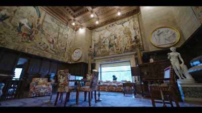 But this lavish living room - The History of Home Narrated by Nick Offerman