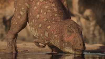 But like everyone else,
the hunter is here just for water. - Prehistoric Planet