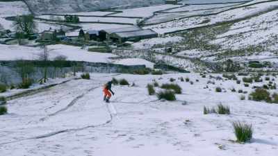 But look at him. He's really going!
CHUCKLING: It's quite good. - Our Yorkshire Farm