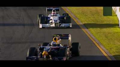 But look at the gap between them.
Barely one and a half seconds. - Brawn: The Impossible Formula 1 Story