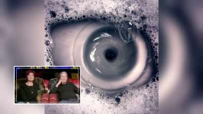 But it looks like an eyeball
for a second - The Osbournes Want to Believe