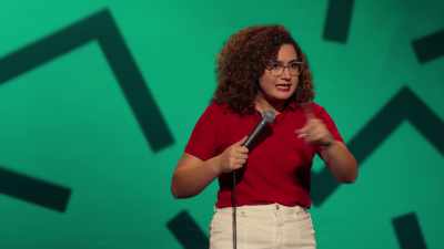 But for men, the exact opposite is true because resting bitchface,
that's your default face, fellas. - Rose Matafeo: Horndog
