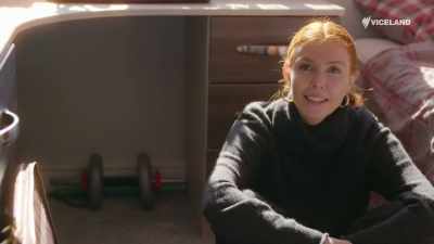 ..but he might end up in Leeds.
(LAUGHS) - Stacey Dooley Sleeps Over