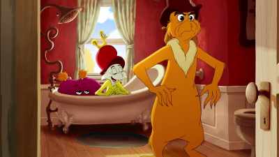 But my mom... Get this.
She acted like he was real. - Green Eggs and Ham