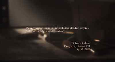 But not a big event movie." - George A. Romero's Resident Evil