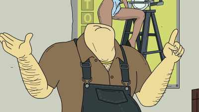 But one day, a saw lamp
cuts my head right off. - Momma Named Me Sheriff