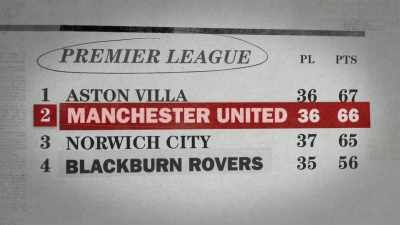 But one slip, and the tide
could so easily turn. - Fever Pitch: The Rise of the Premier League
