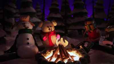 But only backwards Tonya Harding
here knows how to make a fire, - Steal the Naughty List