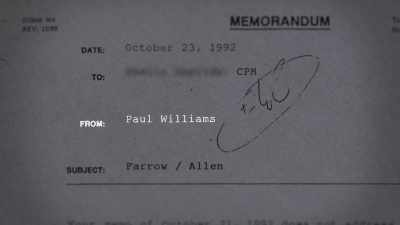 But Paul Williams,
his agenda - Allen v. Farrow