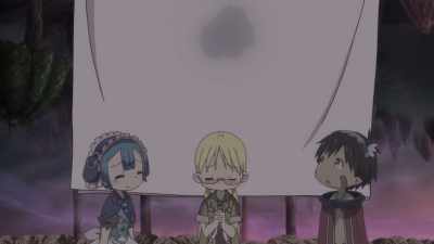But, Riko, why was it MY bed that you wet? - Made in Abyss: Journey's Dawn