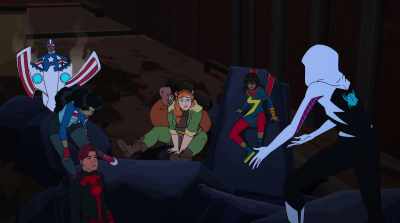 But that scream queen has actual wings! - Marvel Rising: Battle of the Bands
