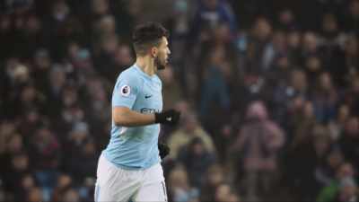 But Sergio Agüero
seems determined to shoulder the load. - All or Nothing: Manchester City