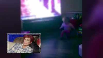 But when she does fall over, - The Osbournes Want to Believe