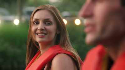 But she's also got
this gorgeous red pair - Rent a Groom