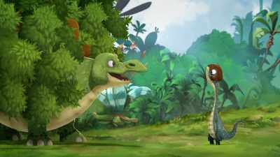 But SnuggleSaurus
is a funny name! (Giggles) - Gigantosaurus