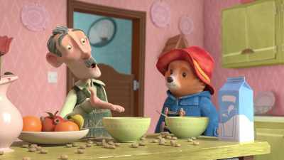 But some actually made it
into the bowl. - The Adventures of Paddington