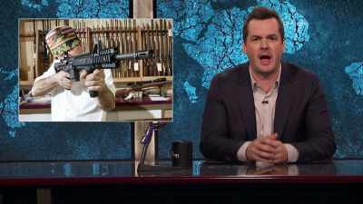 BUT STOCKPILING GUNS SO YOU CAN - The Jim Jefferies Show