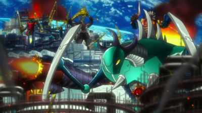 But Tetsuya,
who was driving Great Mazinger, - Mazinger Z: Infinity