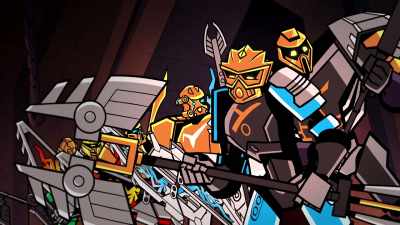 But the creature was as cunning
as he was powerful, - Lego Bionicle: The Journey to One