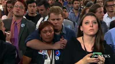 But the crowd now
much more subdued here - Death of a Nation