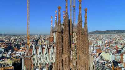 But the end
of this mammoth building project - Europe From Above