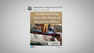 But the first night
sleeping on the floor came, - The Unmaking of a College