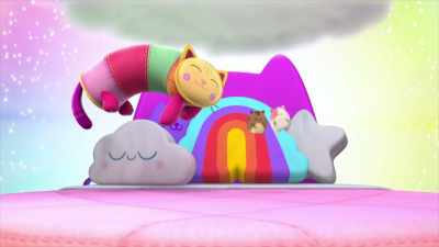 But the Hamster Kitties bounced so high, - Gabby's Dollhouse