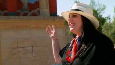 But the reconstruction is
all from Evans's imagination. - Raiders of the Lost Past with Janina Ramirez