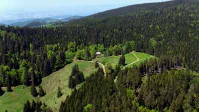 But once the work is done,
the hut will be able to withstand - Europe From Above