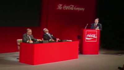 But their nervousness
and their flubs - Cola Wars