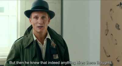 But then he knew that something
was going on with these thoughts.
. - Never Look Away