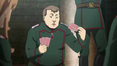 But this time we're safe in the rear. - Saga of Tanya the Evil: The Movie