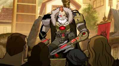 - But under my banner...
- [mechanical body whirrs] - Mortal Kombat Legends: Snow Blind