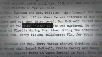 But, unfortunately,
because of Melinda's body - Confronting a Serial Killer