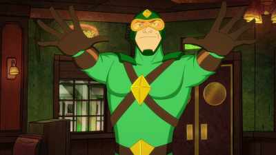 But wait until Babydoll
and her cronies - Kite Man: Hell Yeah!