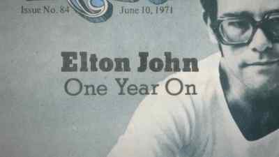 But it wasn't long before I realized... - Elton John: Never Too Late