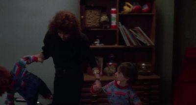But what did I do You know what I'm talking aboutTurning the TV on and putting Chucky in front of itwhen I told you it was time to go to bedI didn't do that Oh no What did Chucky doWalk into the living room and turn it on all by himselfDid you do that - Child's Play