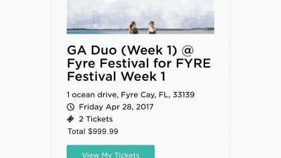 But what I think Billy
figured out very quickly - Fyre Fraud