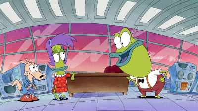 But what... what goes on here?
Where's my son? - Rocko's Modern Life: Static Cling