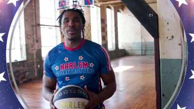 BUT WHEN THUNDER SAYS ANYPLACE,
OH, HE MEANS ANYPLACE. - Harlem Globetrotters: Play It Forward