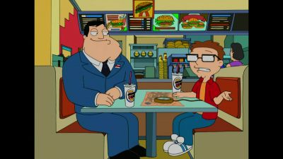 But why did we have to come to a Burger King to read the map - American Dad!