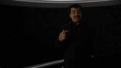 But with a
telescope like this one, - Cosmos: Possible Worlds