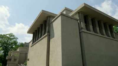 But Wright's real reason
for using concrete - Frank Lloyd Wright: The Man Who Built America