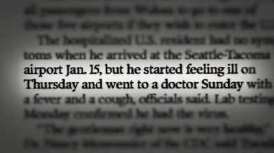 But if you recall,
he was not tested - Totally Under Control